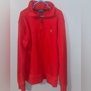 Ralph Lauren Vibrant Red Half-Zip Pullover